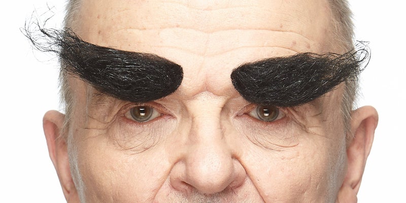 Mustaches Self Adhesive, Novelty, Realistic, Fake Eyebrows, False Facial Hair, Costume Accessory for Adults, Black Color - Image 2